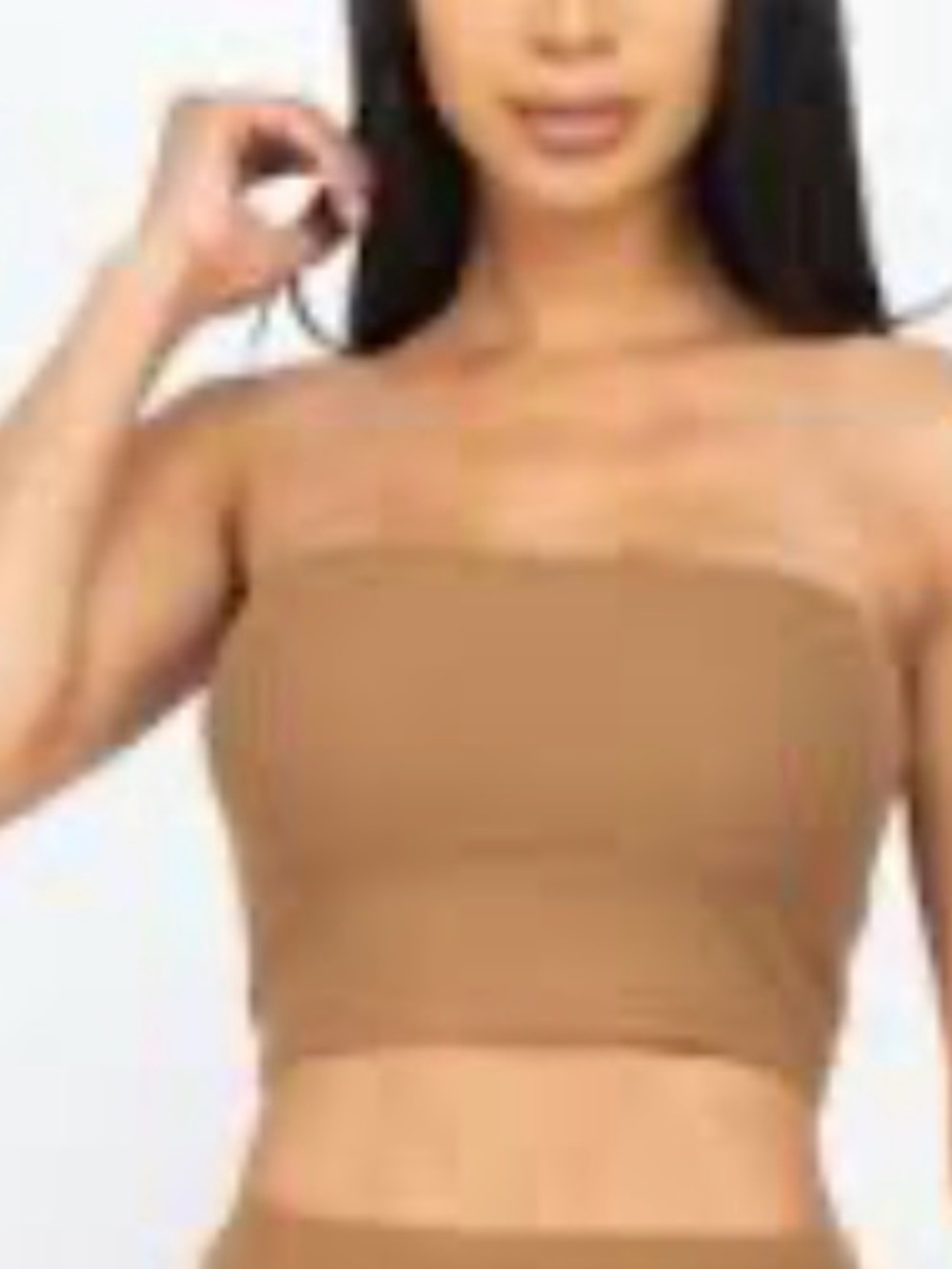 🔥A New Day Ribbed Tube Top with shelf bra - Tan